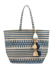 Willow Woven Beach Tote Bag, , large
