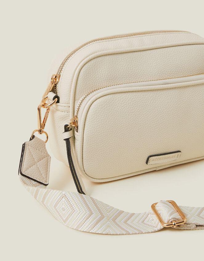 Dina Double Zip Crossbody Bag, , large