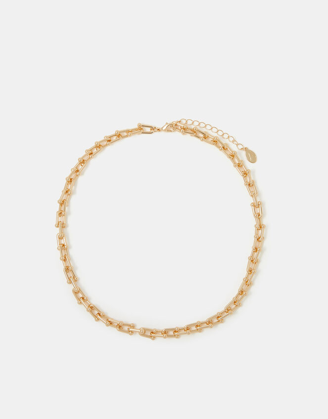 Carabiner Link Chain Necklace, , large