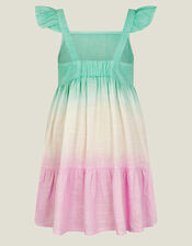 Girls Ombre Tiered Sun Dress, Multi (BRIGHTS MULTI), large