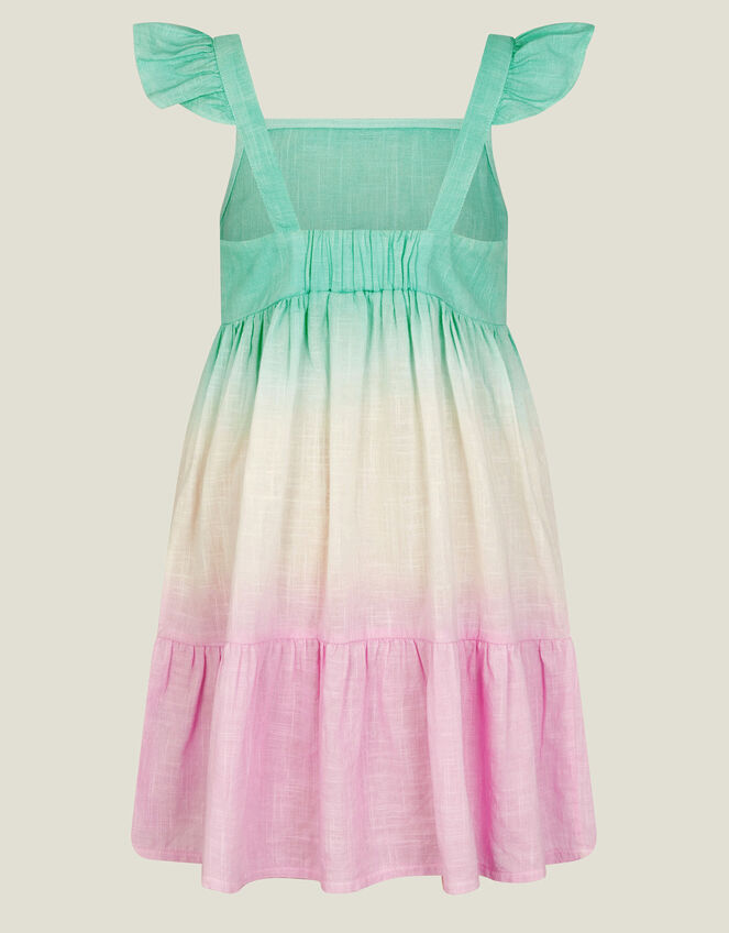 Girls Ombre Tiered Sun Dress, Multi (BRIGHTS MULTI), large