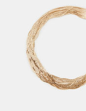 Slinky Layered Collar Necklace, , large