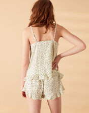 Ditsy Print Short Pyjama Set, Ivory (IVORY), large