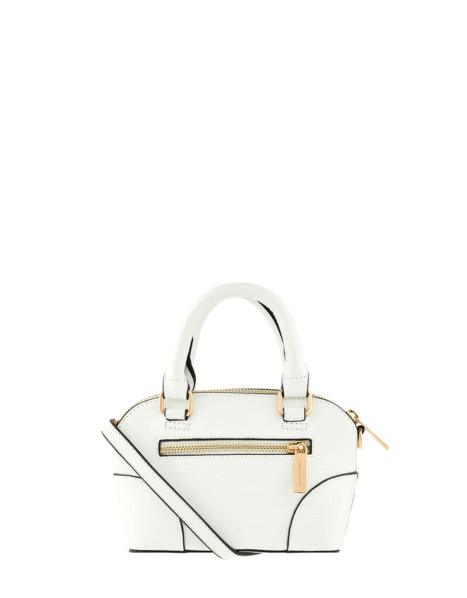 Cross-Body Kettle Bag, White (WHITE), large