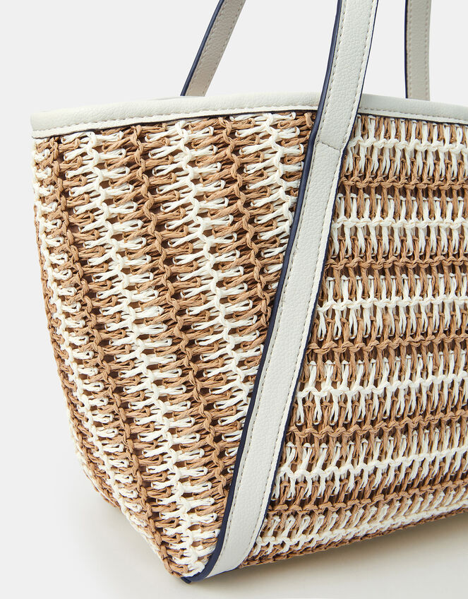 Mixed Weave Shoulder Bag, , large