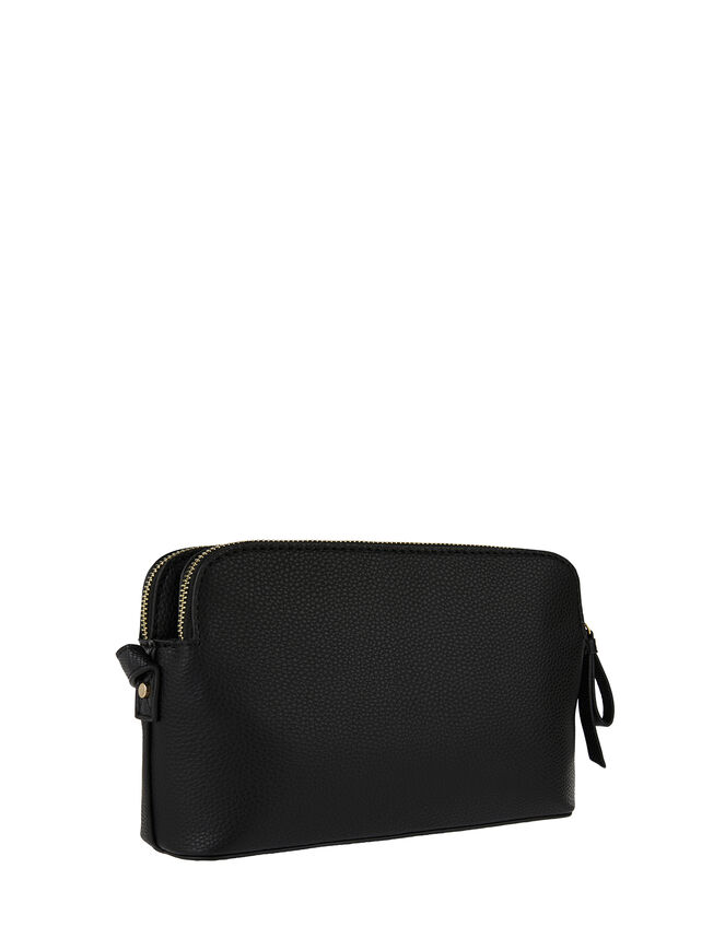 Taylor Vegan Cross Body Bag, Black (BLACK), large