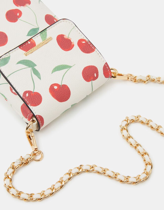 Cherry Print Phone Bag, , large