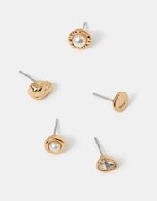 5-Pack Molten Pearl Earrings, , large