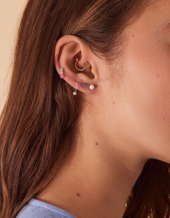 Sterling Silver Single Studs 5 Pack, , large