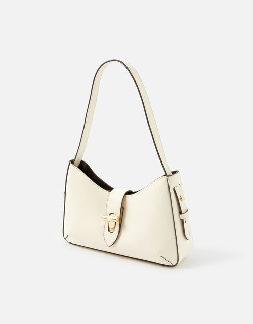 Talia Small Twistlock Bag, Cream (CREAM), large