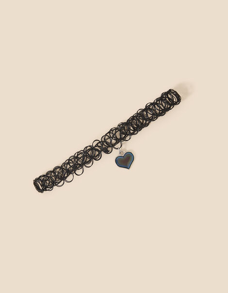 Girls Heart Pendant Choker, , large