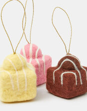 3-Pack French Fancy Christmas Tree Decorations, , large