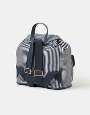 Stripe Print Backpack, , large