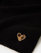 Leopard Heart Scarf, , large