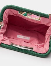 Tropical Embellished Crossbody Bag, , large