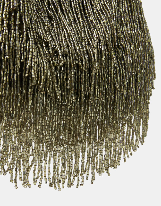 Beaded Fringe Handbag, , large