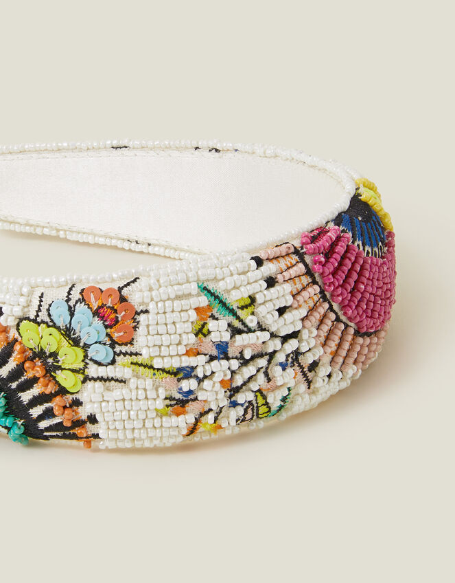 Beaded Tropical Headband , , large