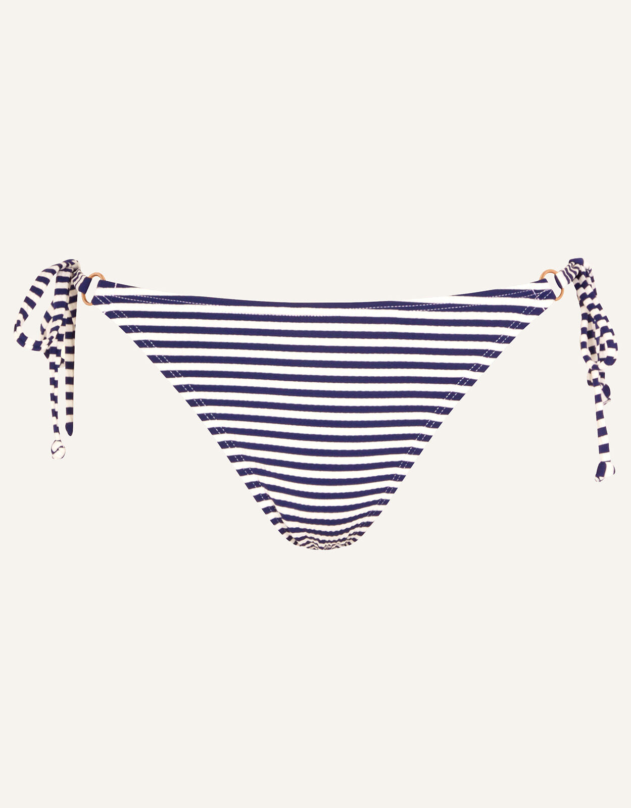 Navy and white striped bikini bottoms sale
