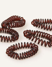 Telephone Hairband 5 Pack, Brown (BROWN), large