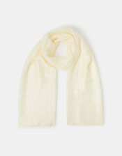 Lightweight Shimmer Scarf, Ivory (IVORY), large