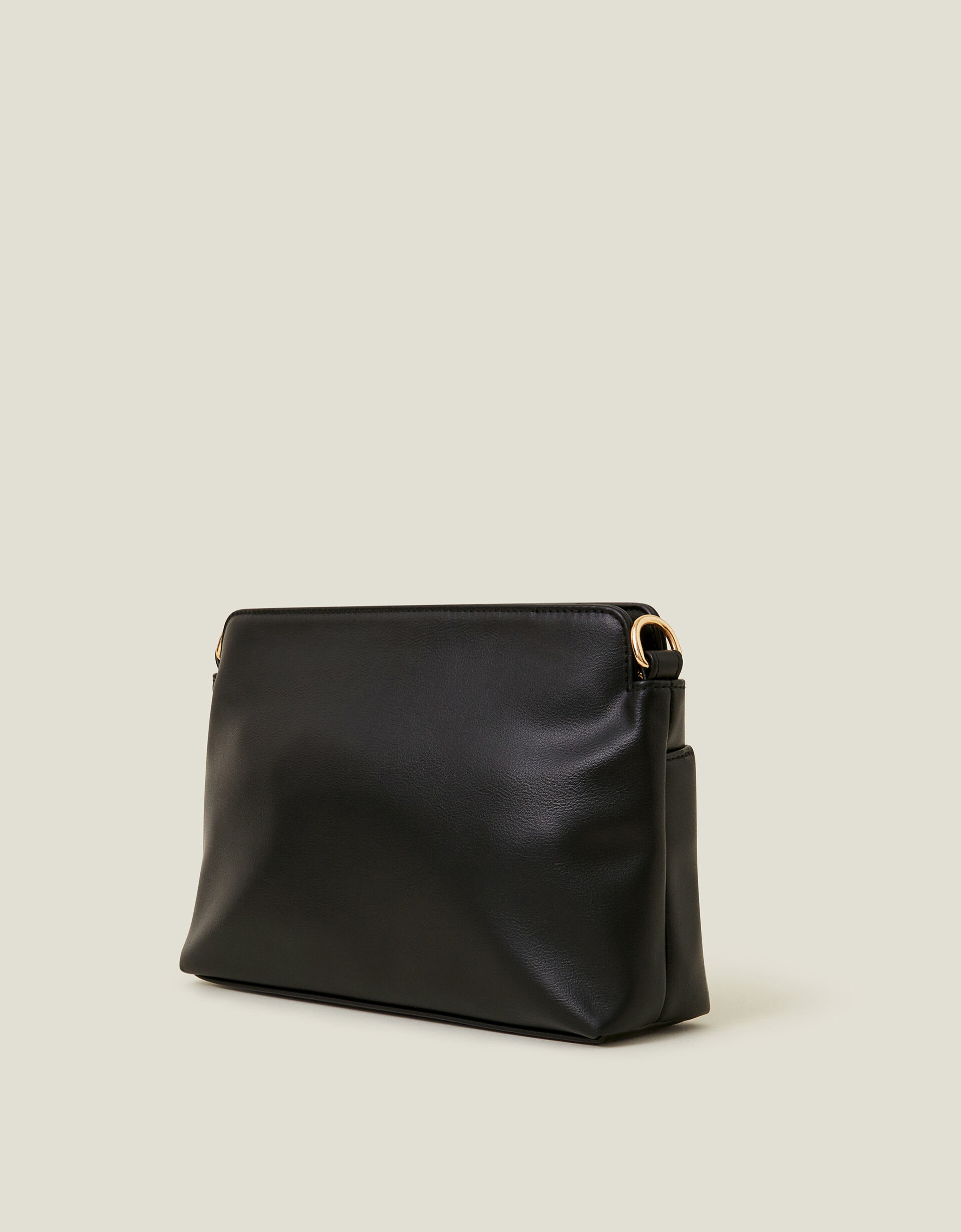 Faux Leather Small Cross Body Bag Black Sale Preview Accessorize ROI