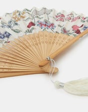 Floral Print Foldable Fan, , large