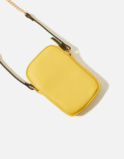 Quilted Phone Cross-Body Purse, Yellow (YELLOW), large