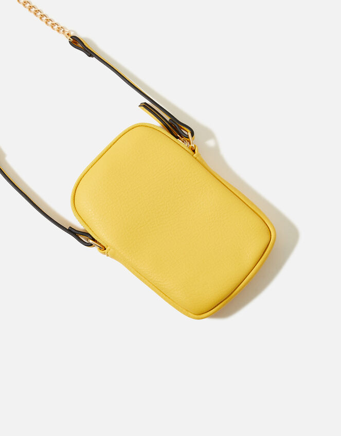 Quilted Phone Cross-Body Purse, Yellow (YELLOW), large