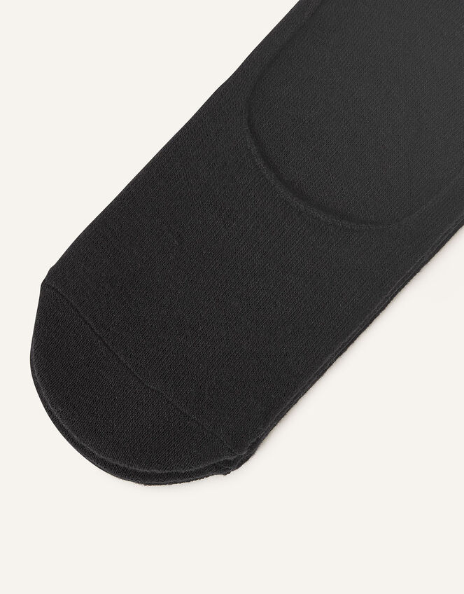 Supersoft Footsie Socks Set of Three, Black (BLACK), large