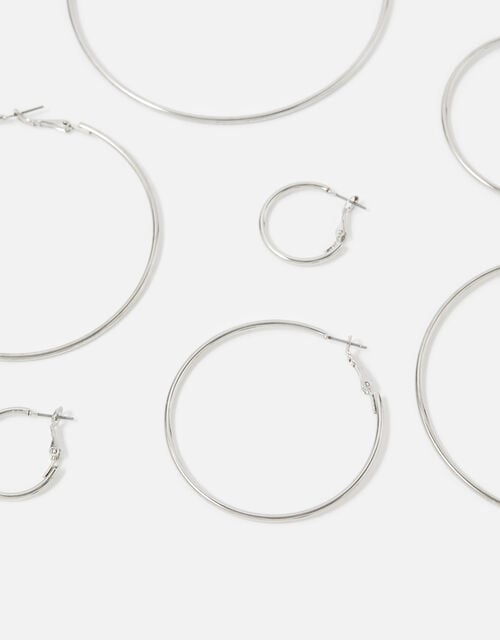 Reconnected Simple Hoop Multipack, Silver (SILVER), large