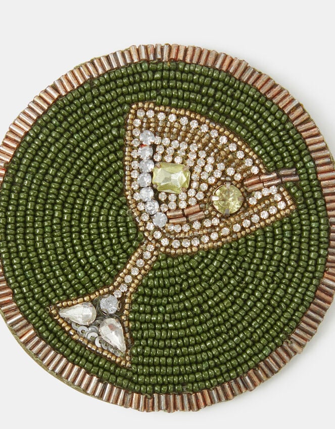 Beaded Martini Coaster, , large