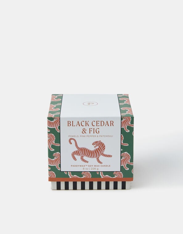 Paddywax Black Cedar & Fig Soy Wax Ceramic Candle, , large