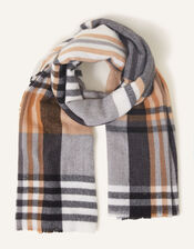 London Check Blanket Scarf, , large