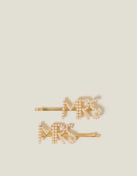 2-Pack 'Mrs' Hair Slides, , large