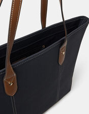 Two Tone Zip Tote Bag, , large