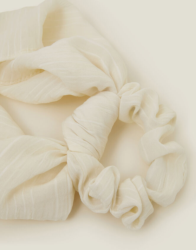 Crinkle Scarf Scrunchie, , large