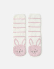 Girls Bunny Slipper Socks, Multi (PASTEL-MULTI), large