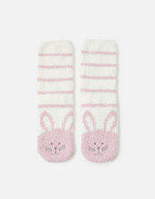 Girls Bunny Slipper Socks, Multi (PASTEL-MULTI), large
