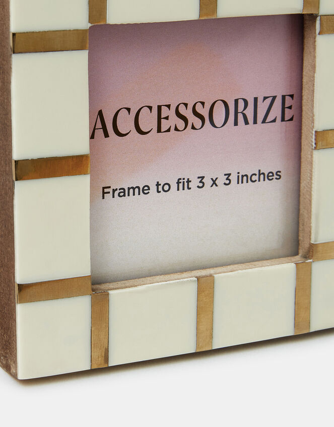 Mini Inlay Resin Photo Frame 3 x 3, , large