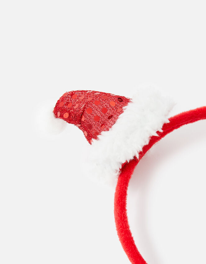 Santa Dog Headband, Red (RED), large