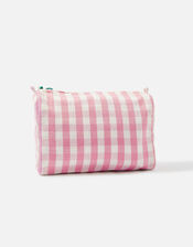 Cherry Charm Gingham Washbag, , large