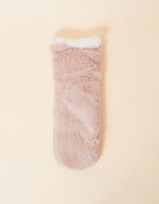 Fluffy Slipper Socks, Pink (PINK), large