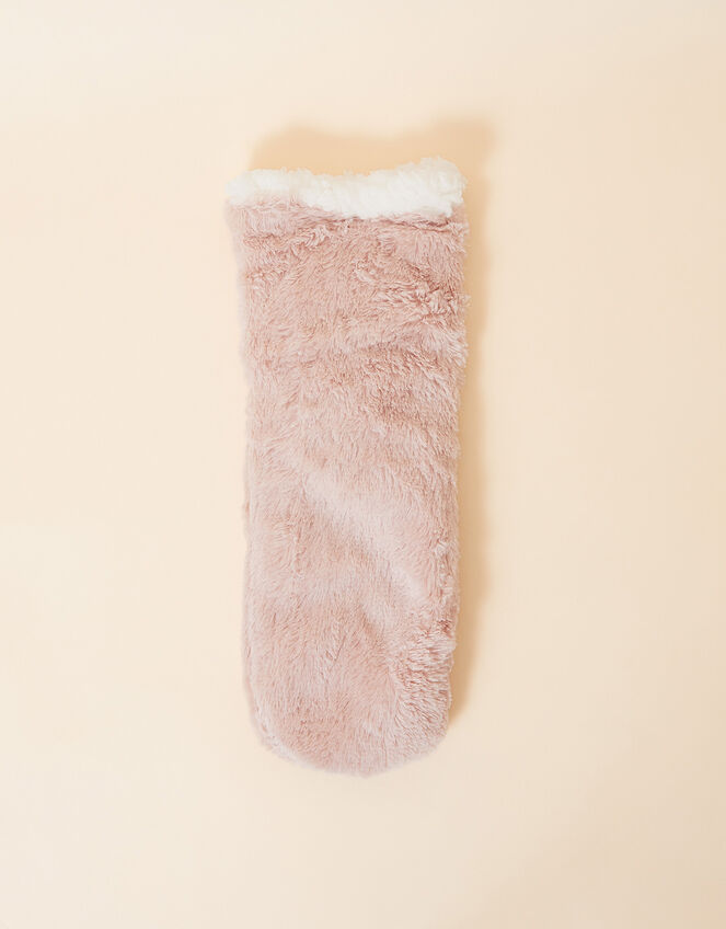 Fluffy Slipper Socks, Pink (PINK), large