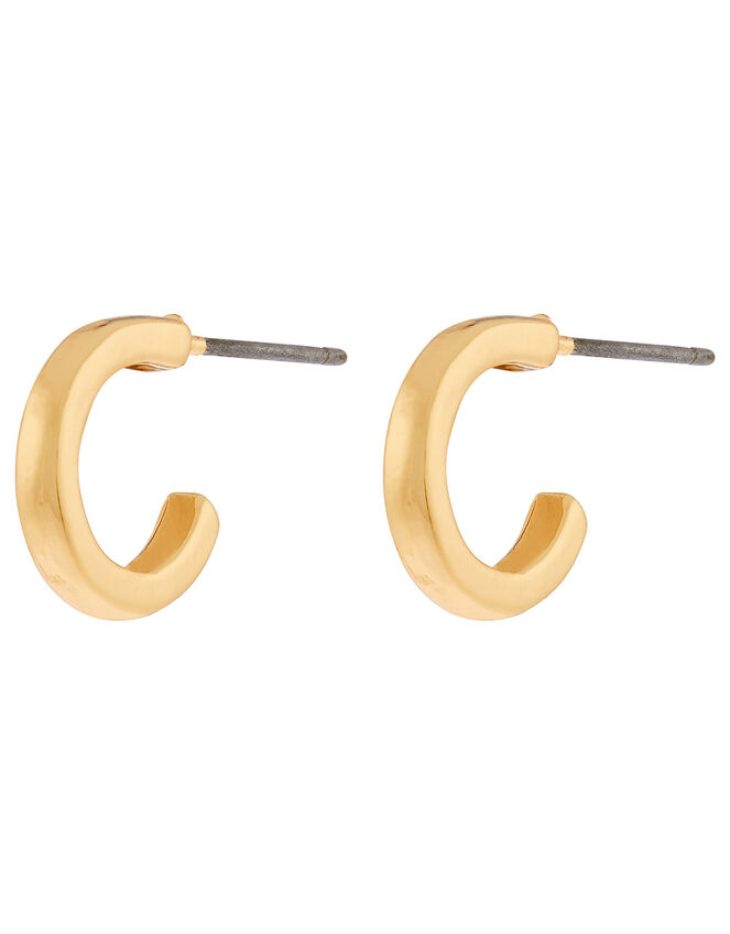 Simple Huggie Hoop Earrings, , large