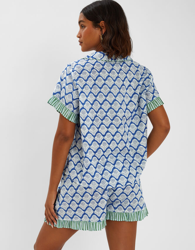 Dandelion Print Pyjama Set, Blue (BLUE), large