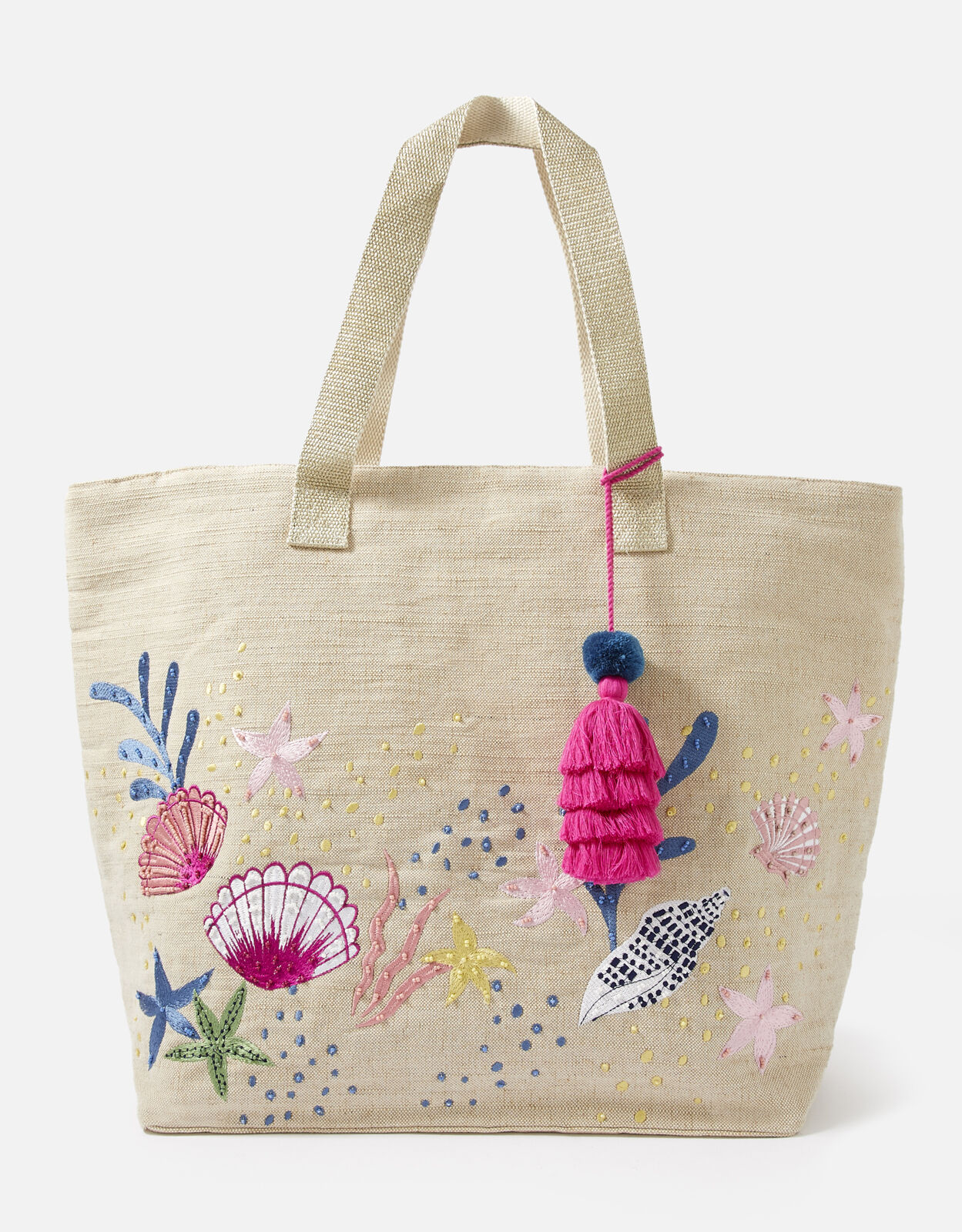 embroidered tote