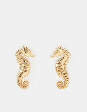 Seahorse Stud Earrings, , large