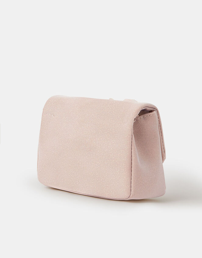 Girls Appliqué Floral Crossbody Bag, , large