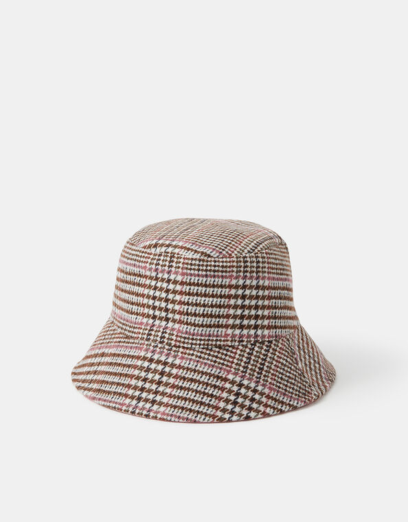 Check Print Bucket Hat, , large