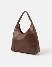 Slouchy Leather Shoulder Bag, , large